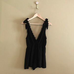 Black LA hearts romper!